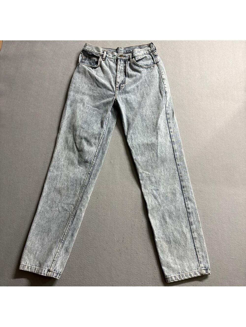 Vintage Virginian Special Jeans Womens 27 Acid Wash Denim High Rise Straight Leg
